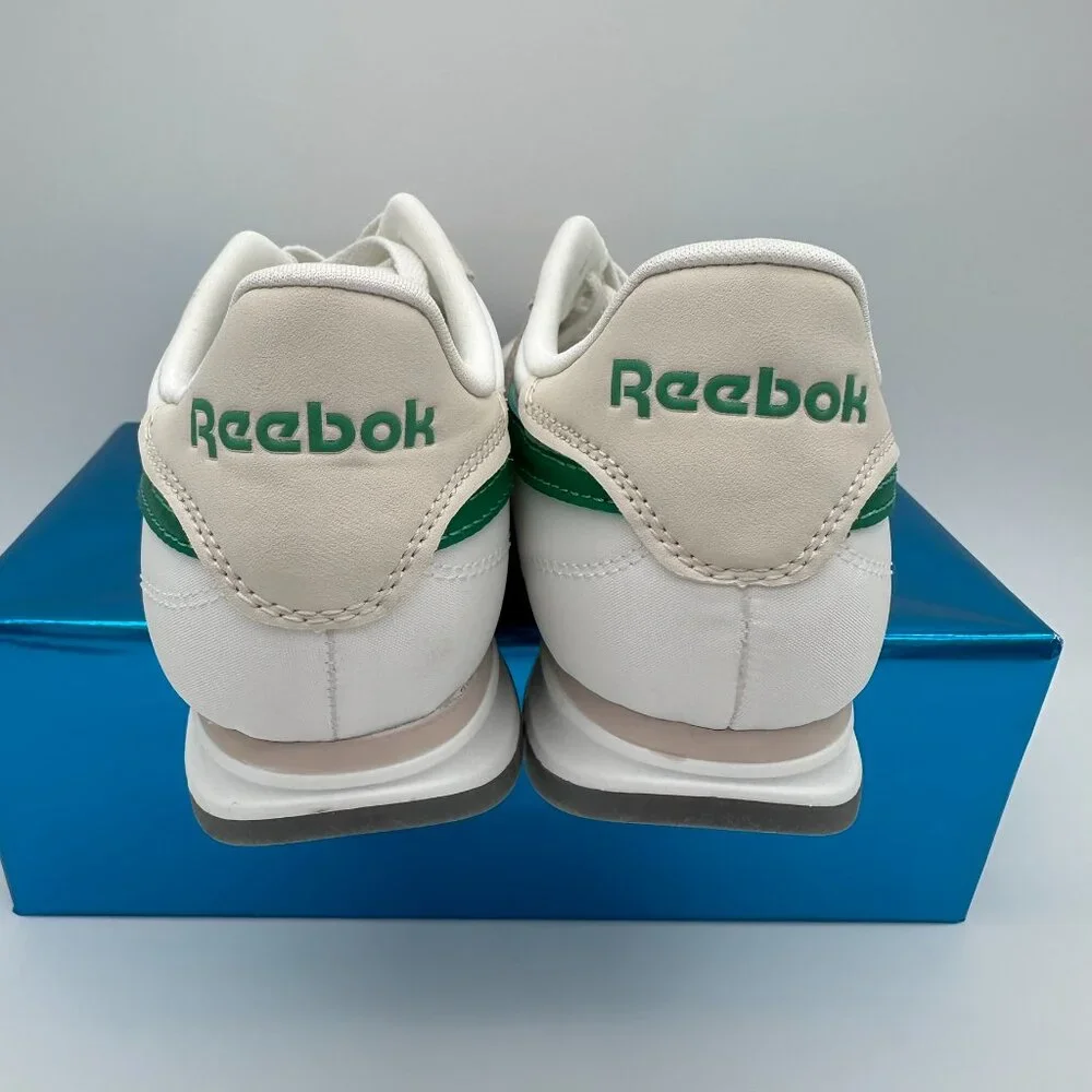 Reebok Men's Fiori Casual Retro White Ortholite Sneaker, Size 10.5,‎ Green/White